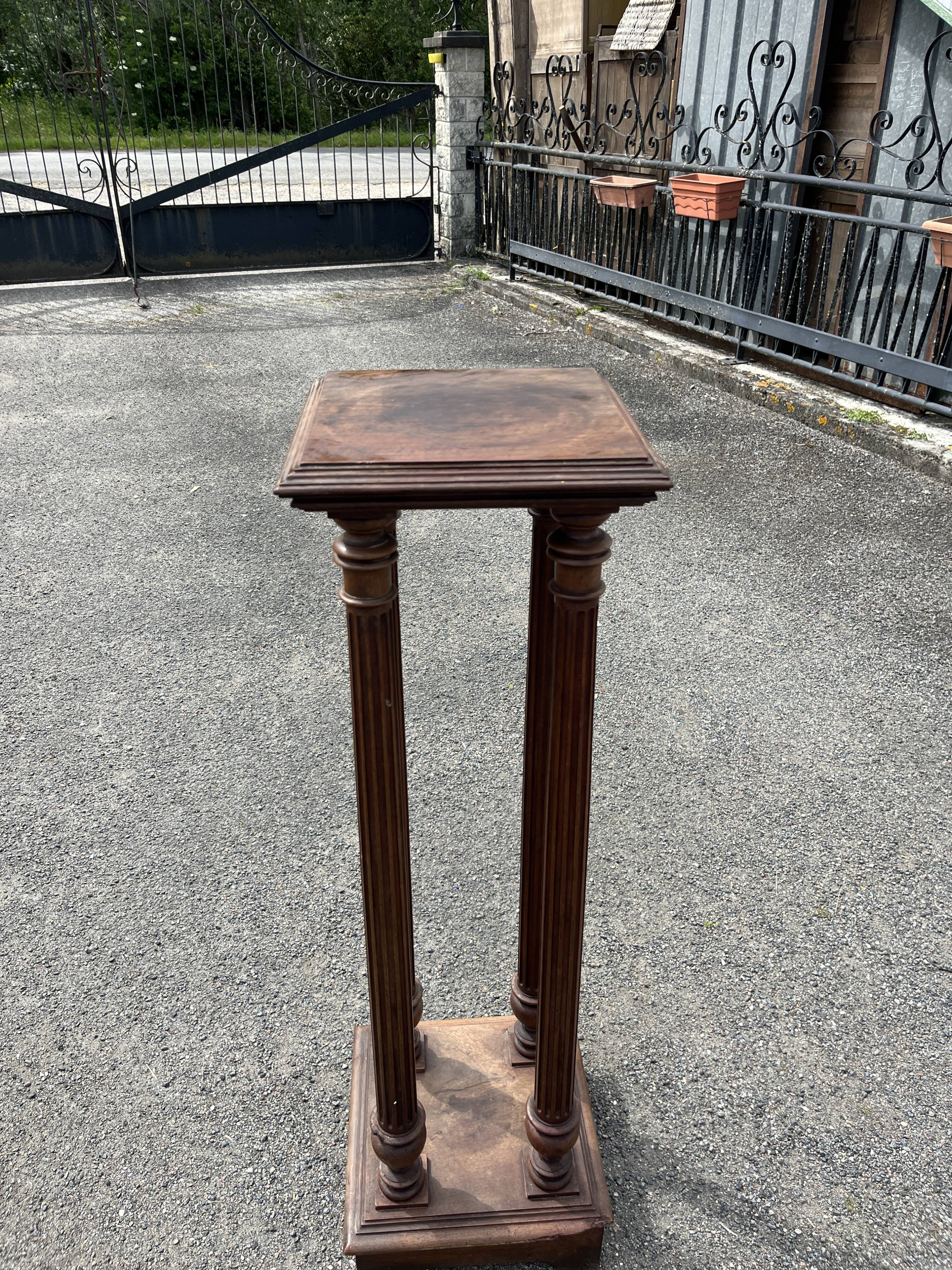 Antique pedestal with four columns — 19th-century neoclassical style