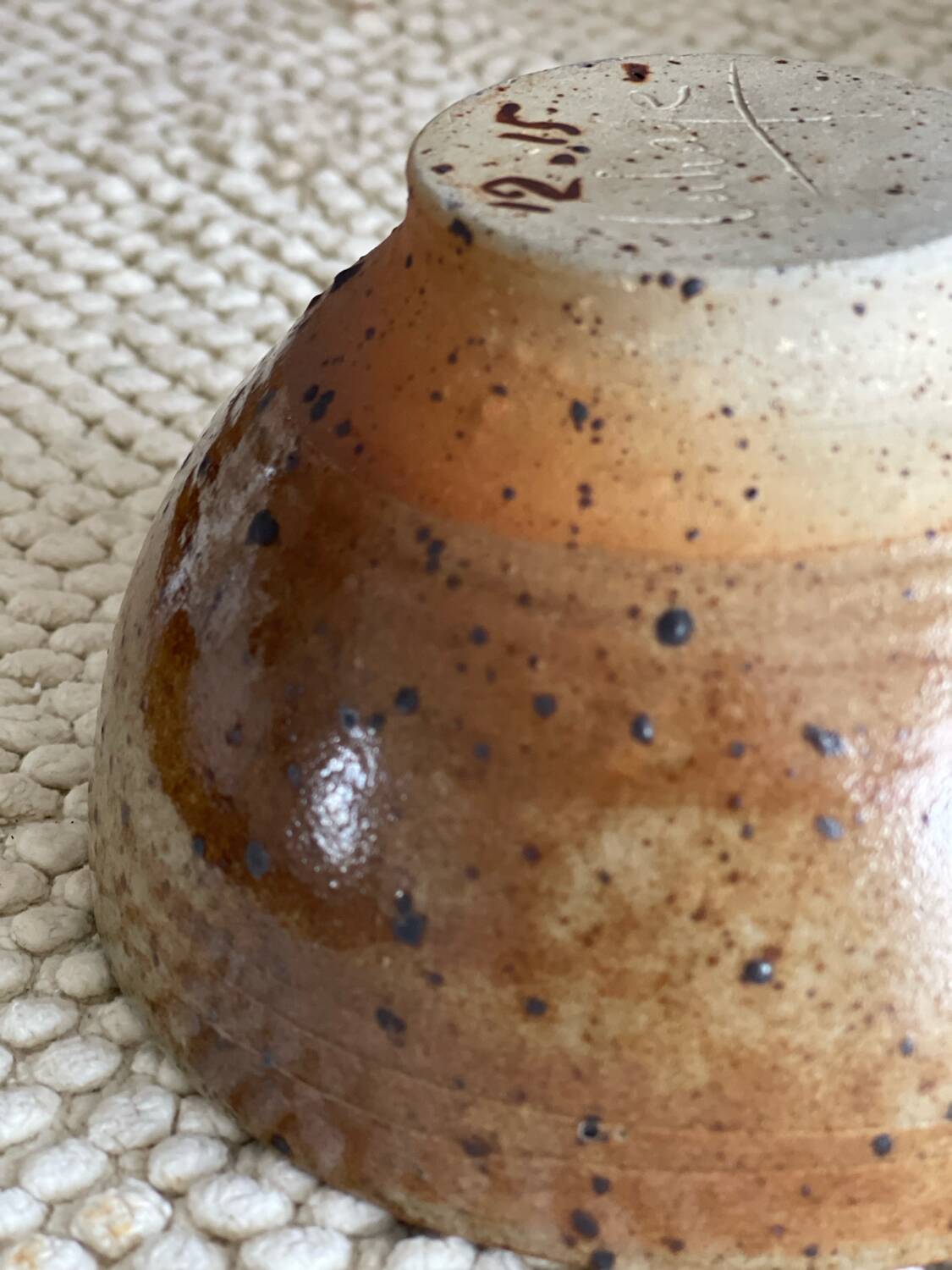 Pyrite stoneware bowl