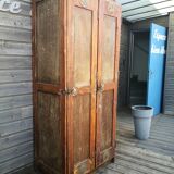 Vestiaire porte manteau, Armoire vintage en bois