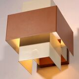 Pair of geometric Philips wall lights, 1960