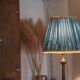Florentine gilded wood floor lamp, floor lamp with lampshade