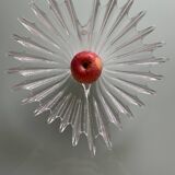 Textured glass centerpiece, made by Dartington