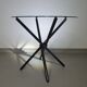 Italian folding table 80's aluminium frame