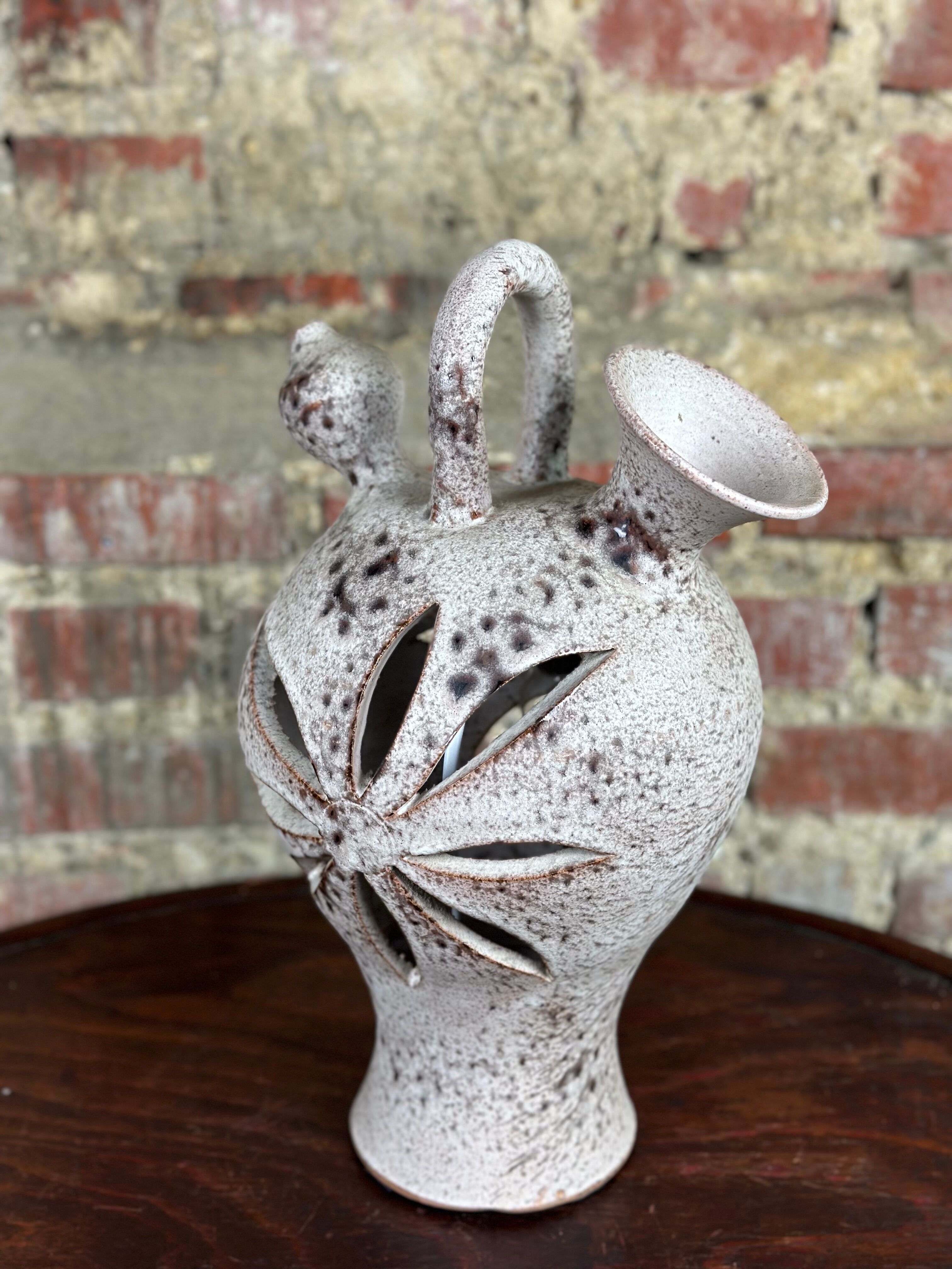 Vintage stoneware lamp 70