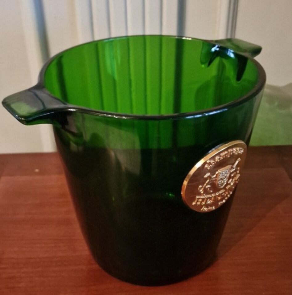 Vintage henriot glass champagne bucket