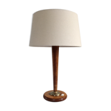 Chic wooden office lampe 1960