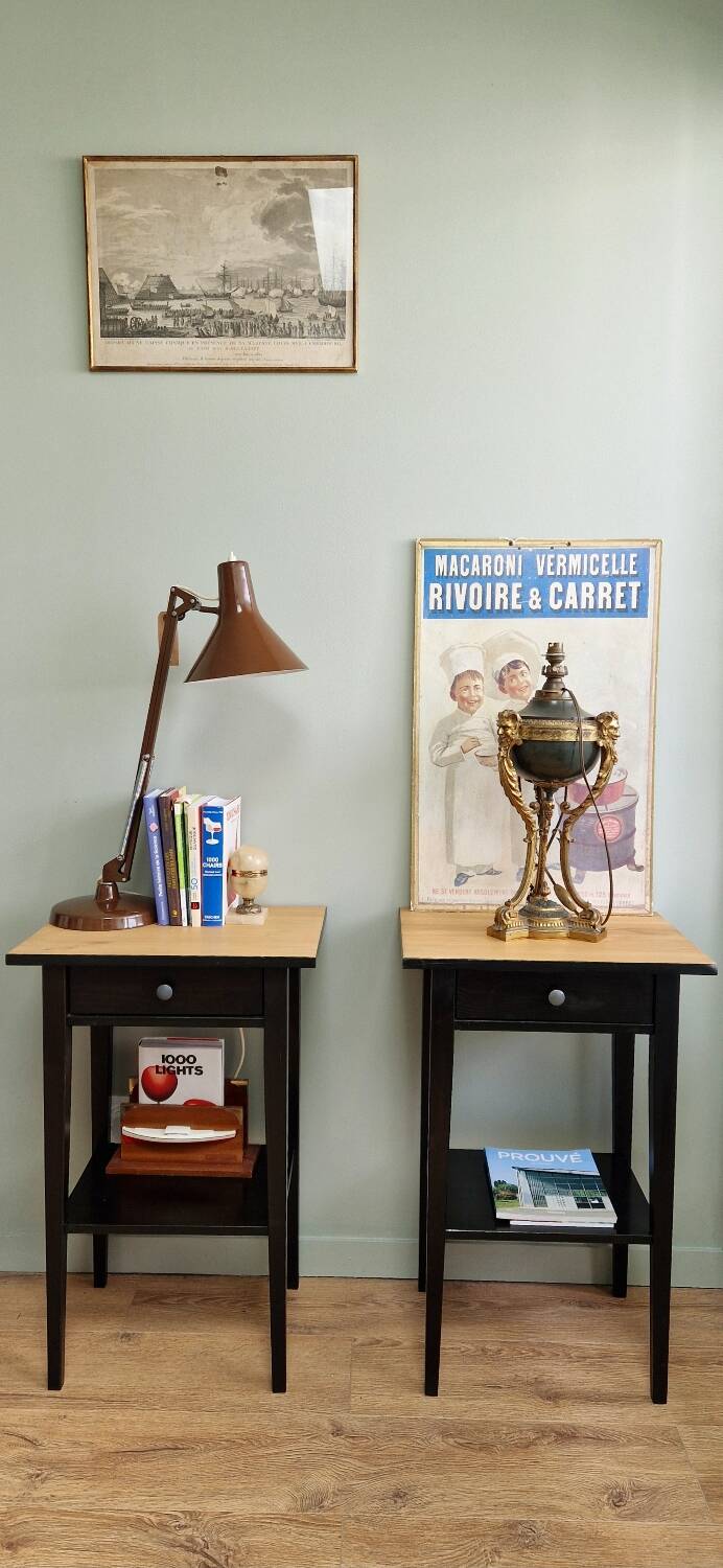 Hemmes solid pine bedside tables