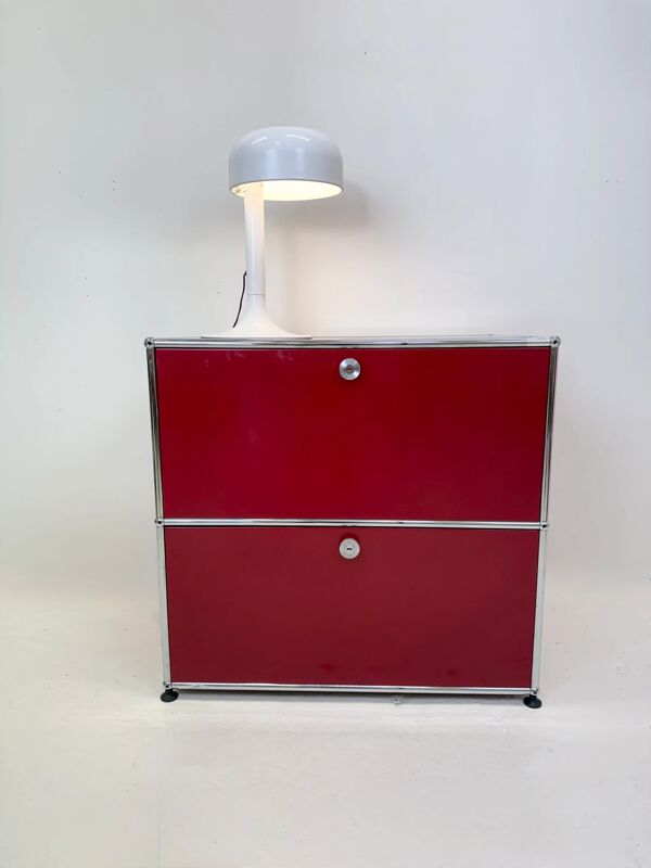 USM Haller « Rouge rubis » – meuble de rangement (état neuf)
