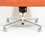 1970s swivel armchair on metal leg