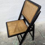 Chaise pliante cannée