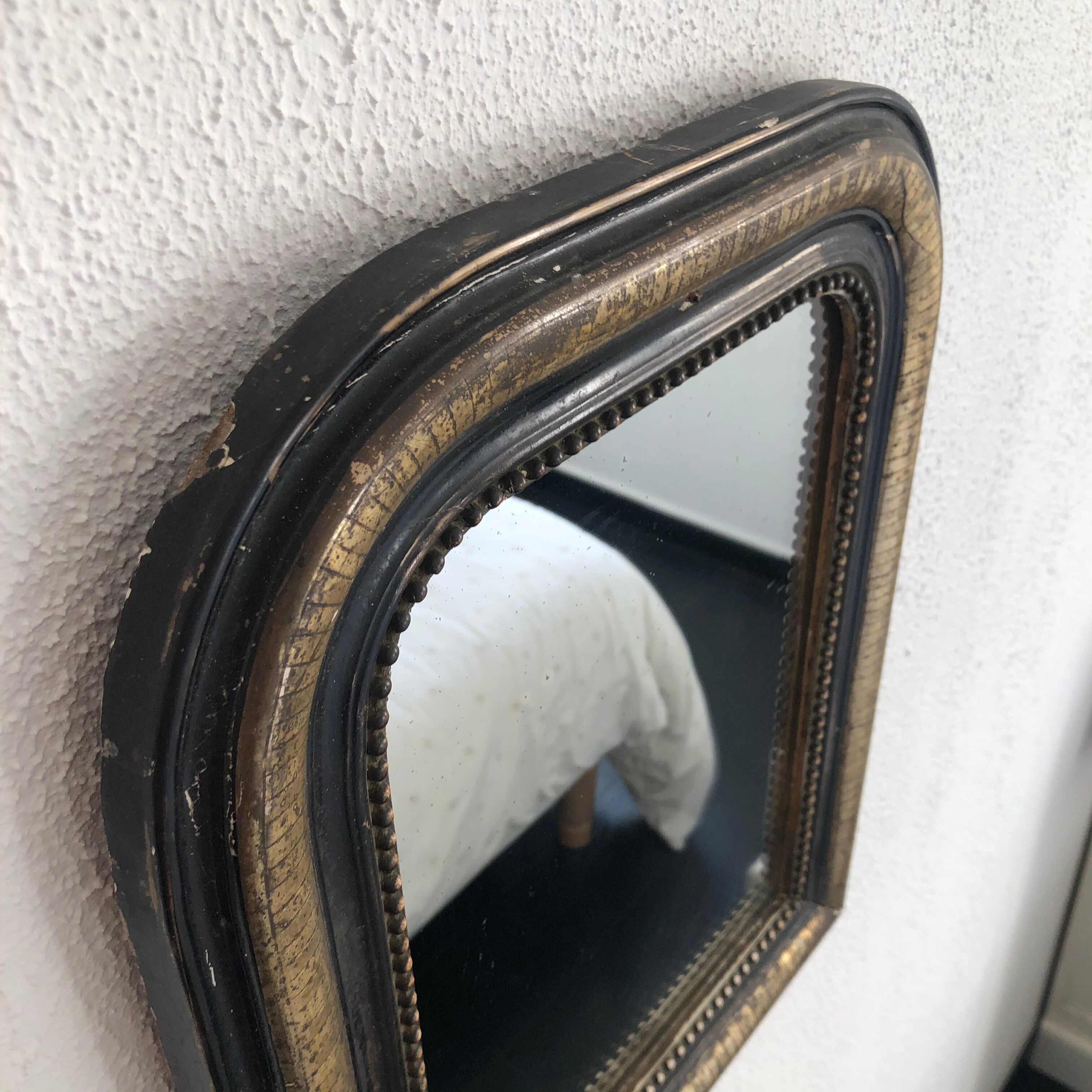 Ancien miroir de cheminée Louis Philippe 50x40cm