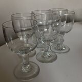 Set de 6 verres tulipe, XIXème