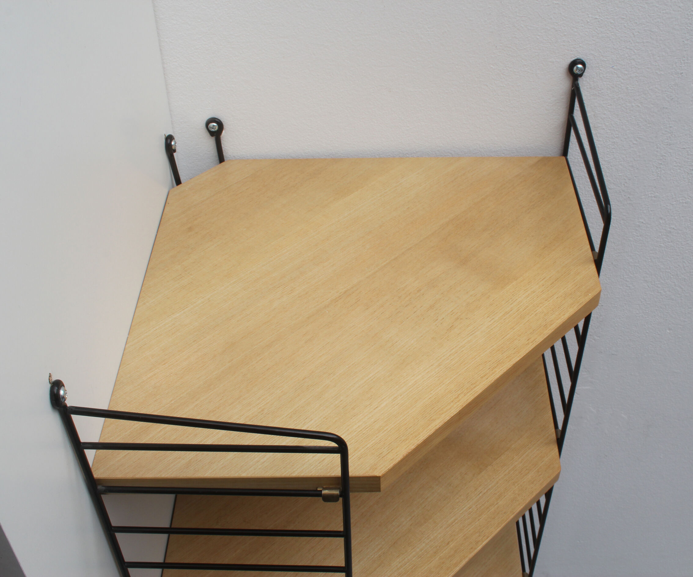 1960s corner wall unit in ash , Nisse Strinning Sweden