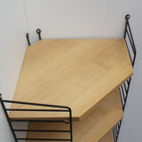 1960s corner wall unit in ash , Nisse Strinning Sweden