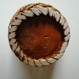 Cache pot en céramique tressée évasé