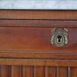 Console to Louis XVI style mahogany scrapers
