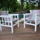 Pair of "hammock" armchairs by Robert Mallet Stevens