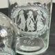 BOUTEILLES Verre Gravé et Bois VINTAGE