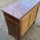 Antique Empire style chest of drawers with marble top