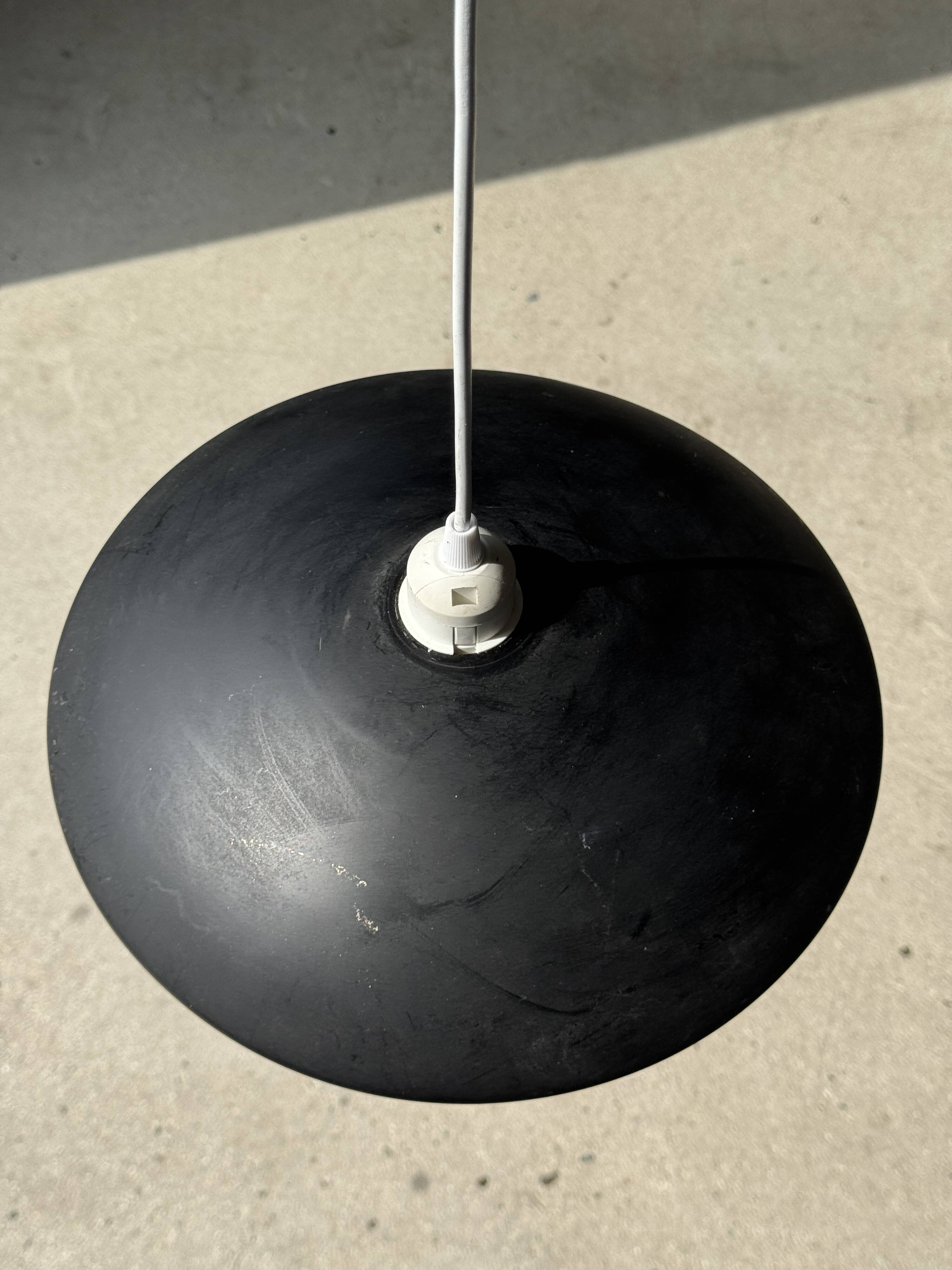 Vintage black pendant light D32