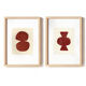 Duo of terracotta paints M760 and M761 signed EAWY