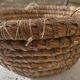 Baker's basket with braided wicker bread early twentieth century