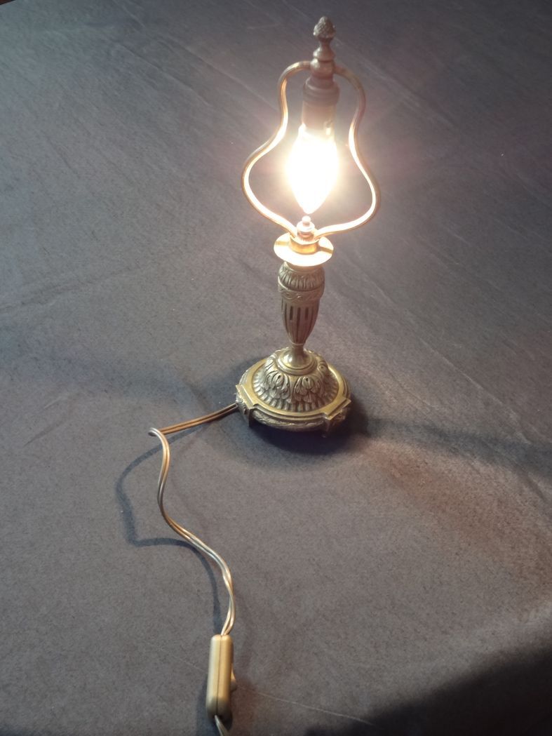 Bronze lamp with one light, H37 cm