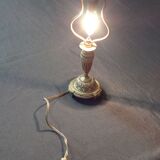 Single-fire bronze lamp, H 37 cm