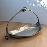 ​Basket  ​in Pewter ​Signed ​Jean Goardère - Arts and crafts