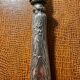 Cuillère à Sauce Art-Nouveau Décor Floral en Argent & Vermeil