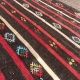 Vintage colorful rug, traditional handmade kilim 290 x 206 cm