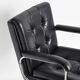 Vintage leather armchair. Swivel, on casters, multi-position. Norway, 1970s.