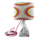 Lamp • Lorraine Crystal • France • 1950 • Custom lampshade