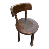 Brutalist tripod chair in the style of Charles Dudouyt – Popular art, 1940s