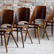 Set of 4 Dining Chairs by Radomir Hofman for TON, Model 514, Beech Veneer