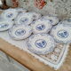 Lot de 11 assiettes à dessert Digoin Sarreguemines modèle Bernadette