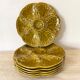 Oyster plates in slip, Gien ceramics