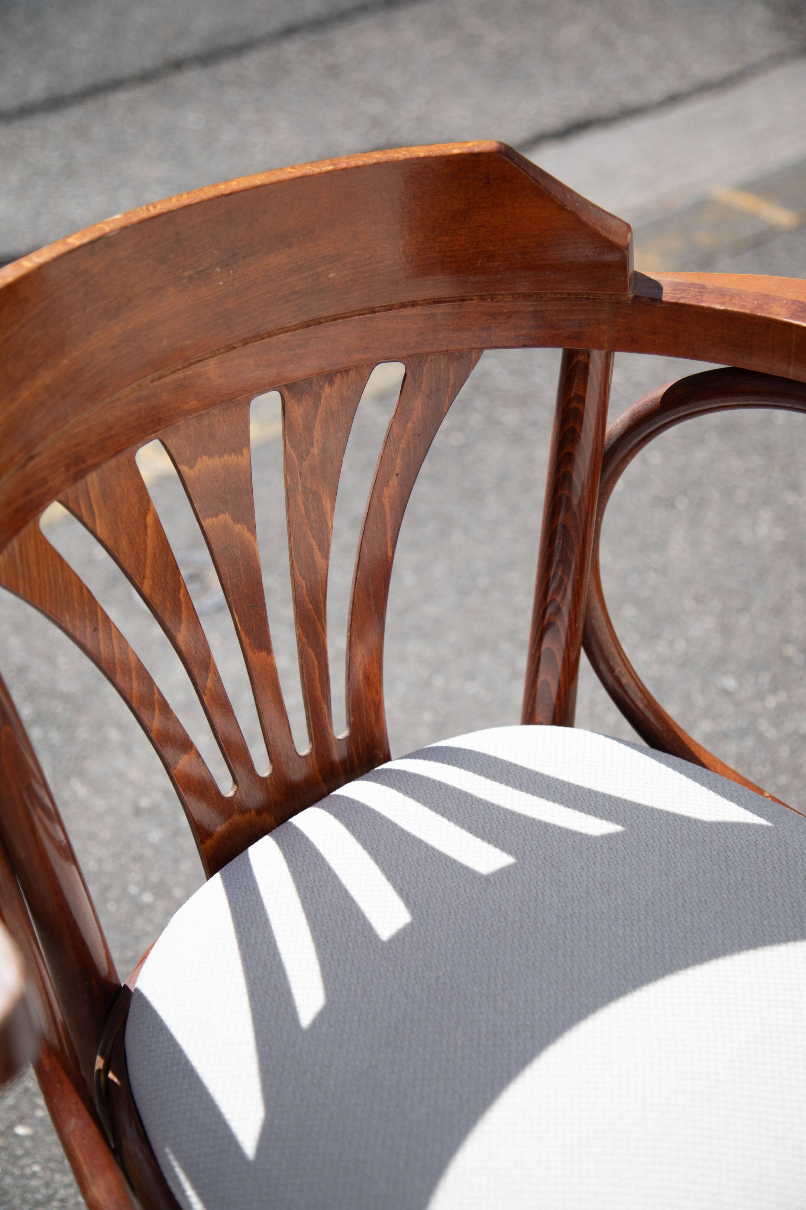paire de chaises Bistro bois courbé