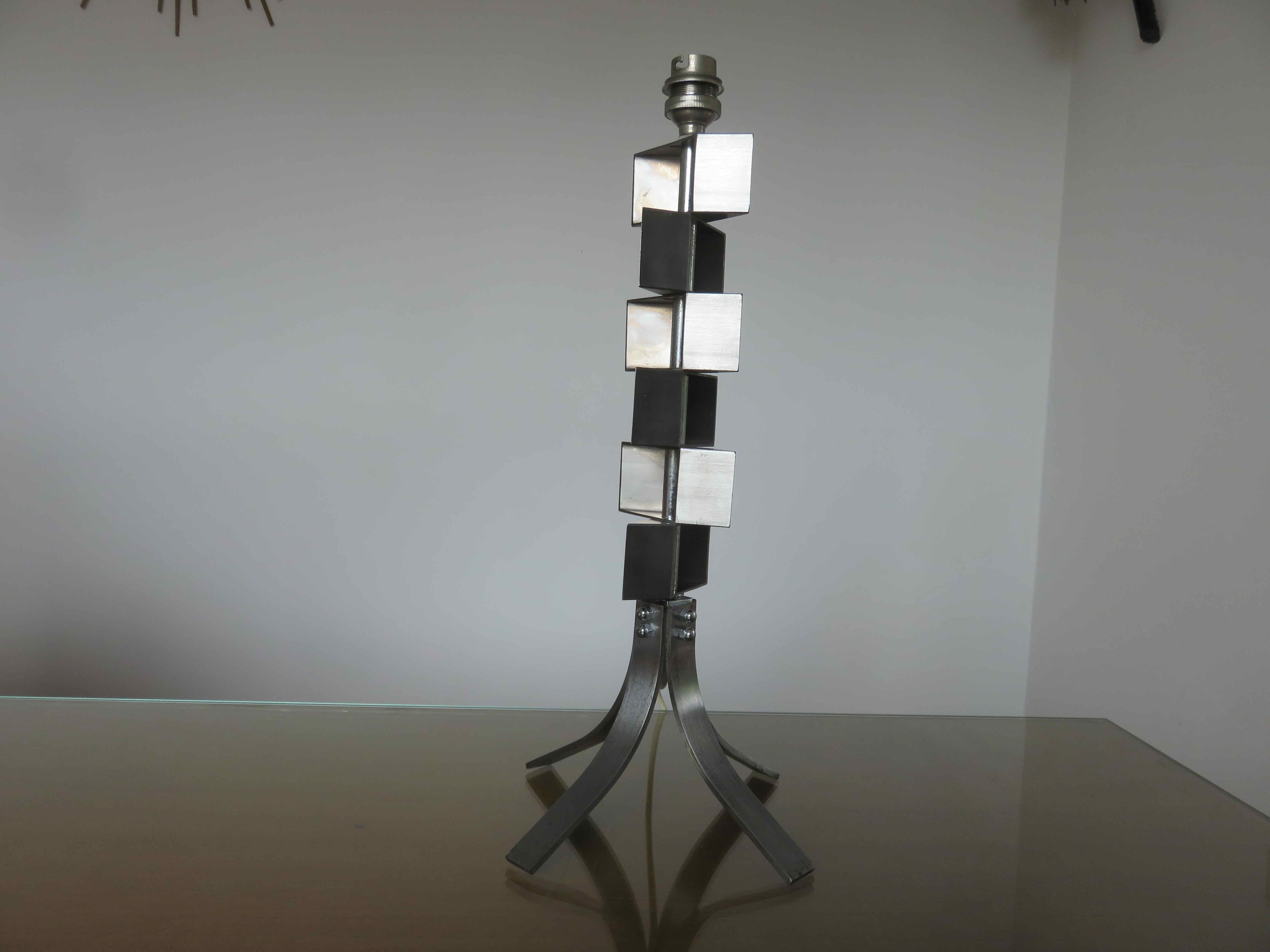 Stainless steel lamp 70s