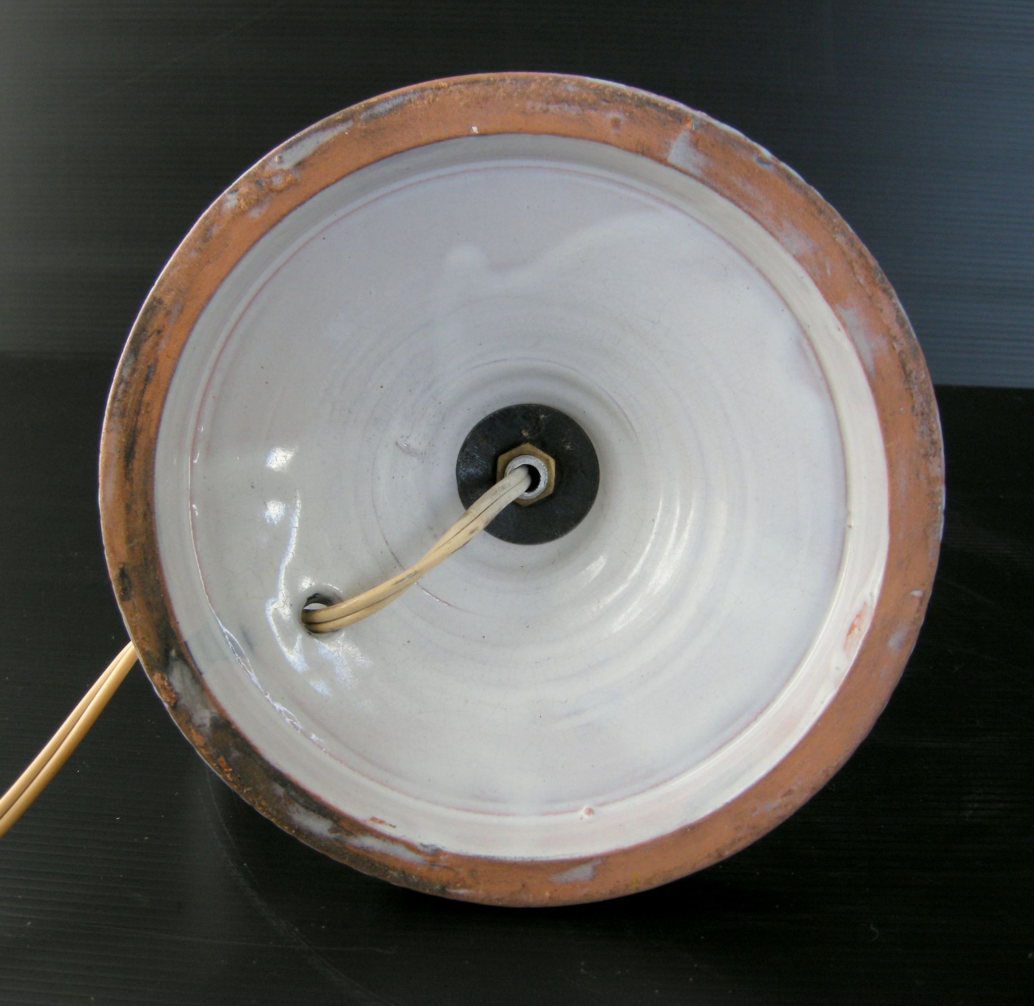 Pied de lampe vintage céramique 1950
