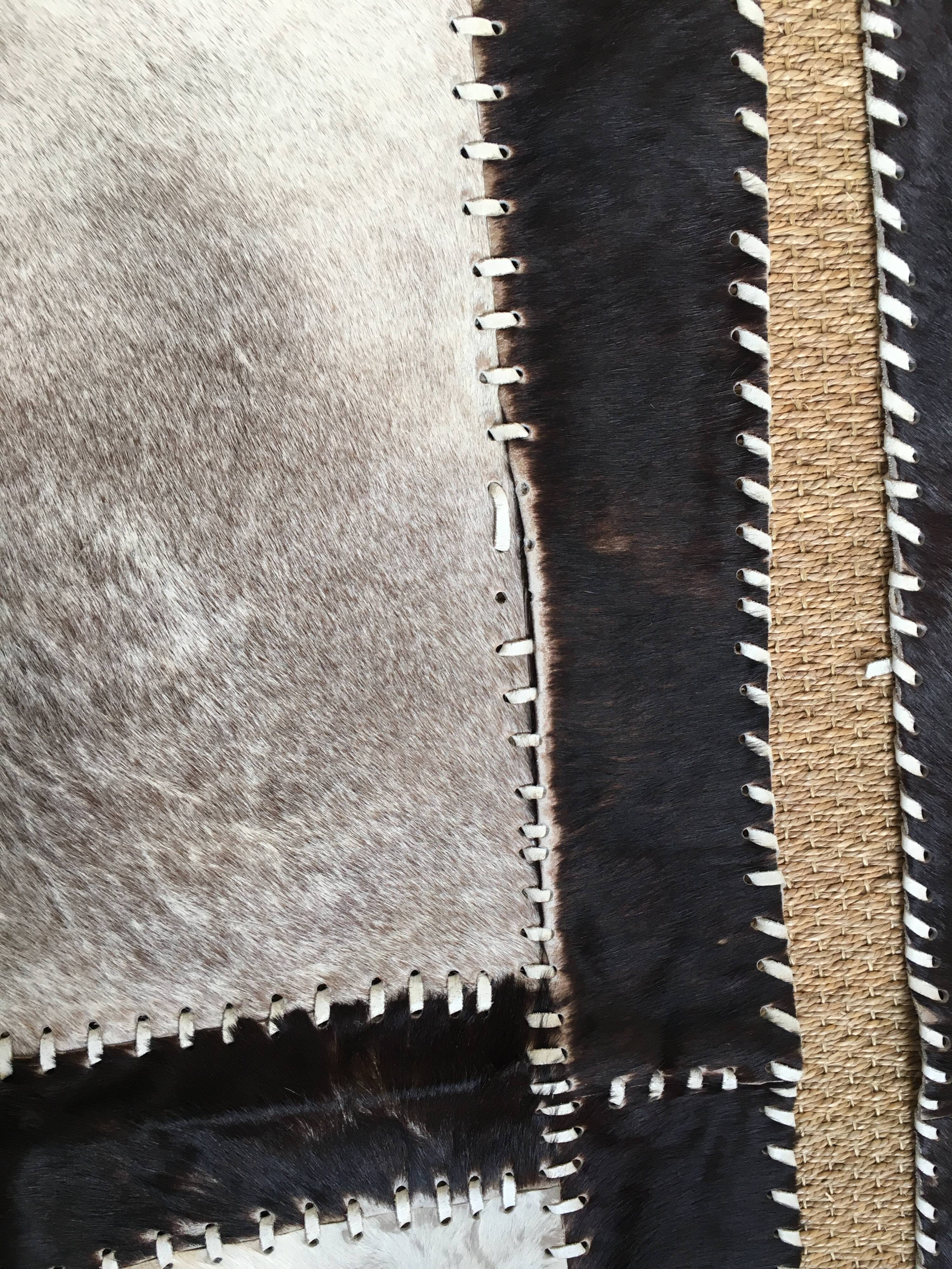 Lot of 2 carpets cow skins 120x60cm