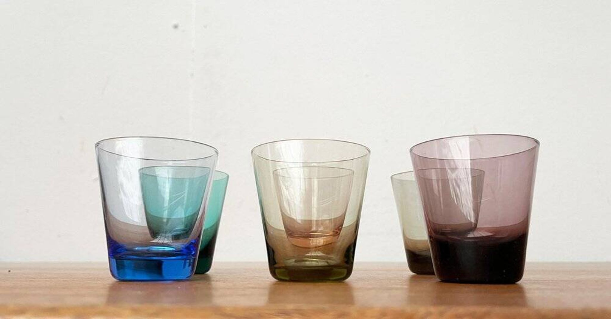 Coloured Shot Glasses German Mid-Century, 1960s, Set of 6