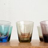 Coloured Shot Glasses German Mid-Century, 1960s, Set of 6