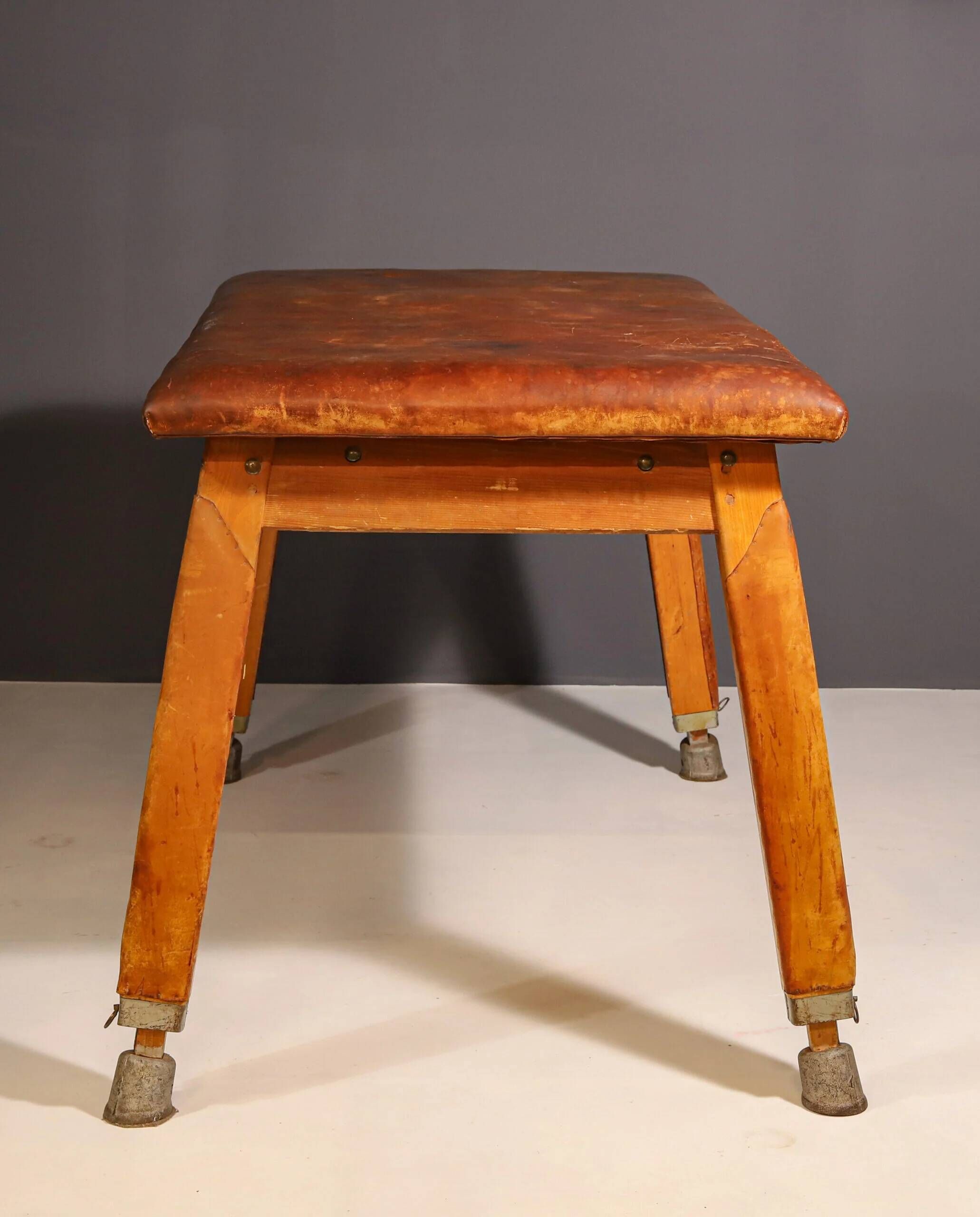 Gym bench vintage wood 1950s Czechoslovakia