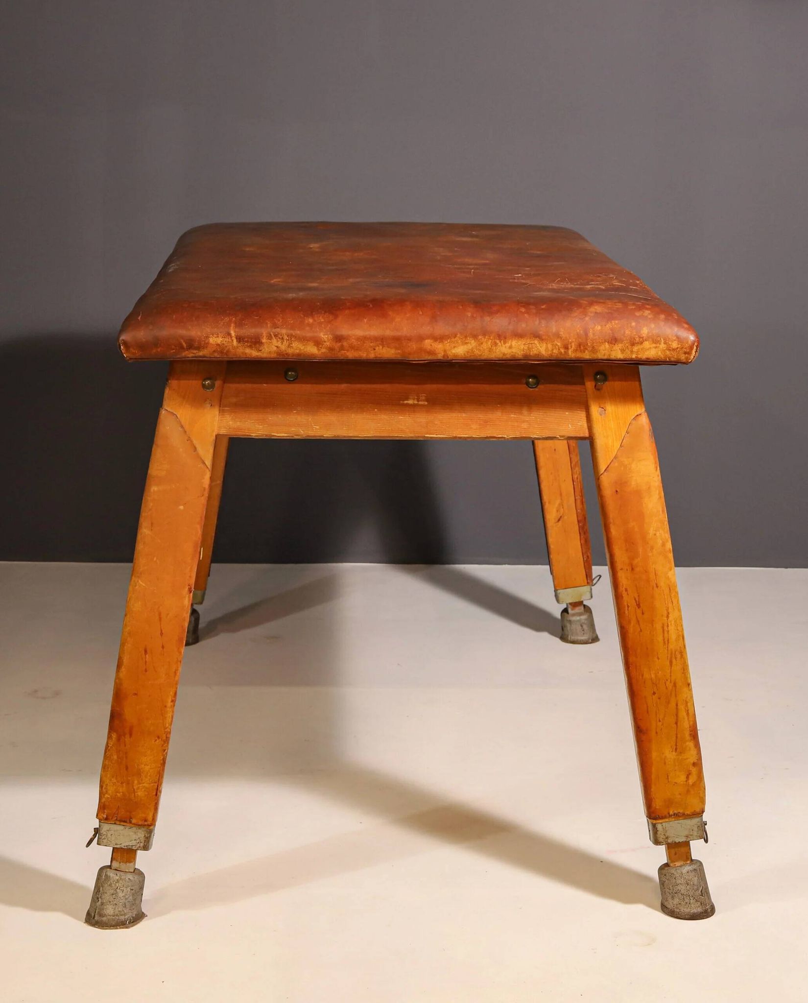 Gym bench vintage wood 1950s Czechoslovakia