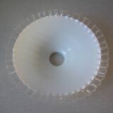 Opaline glass wafer lampshade