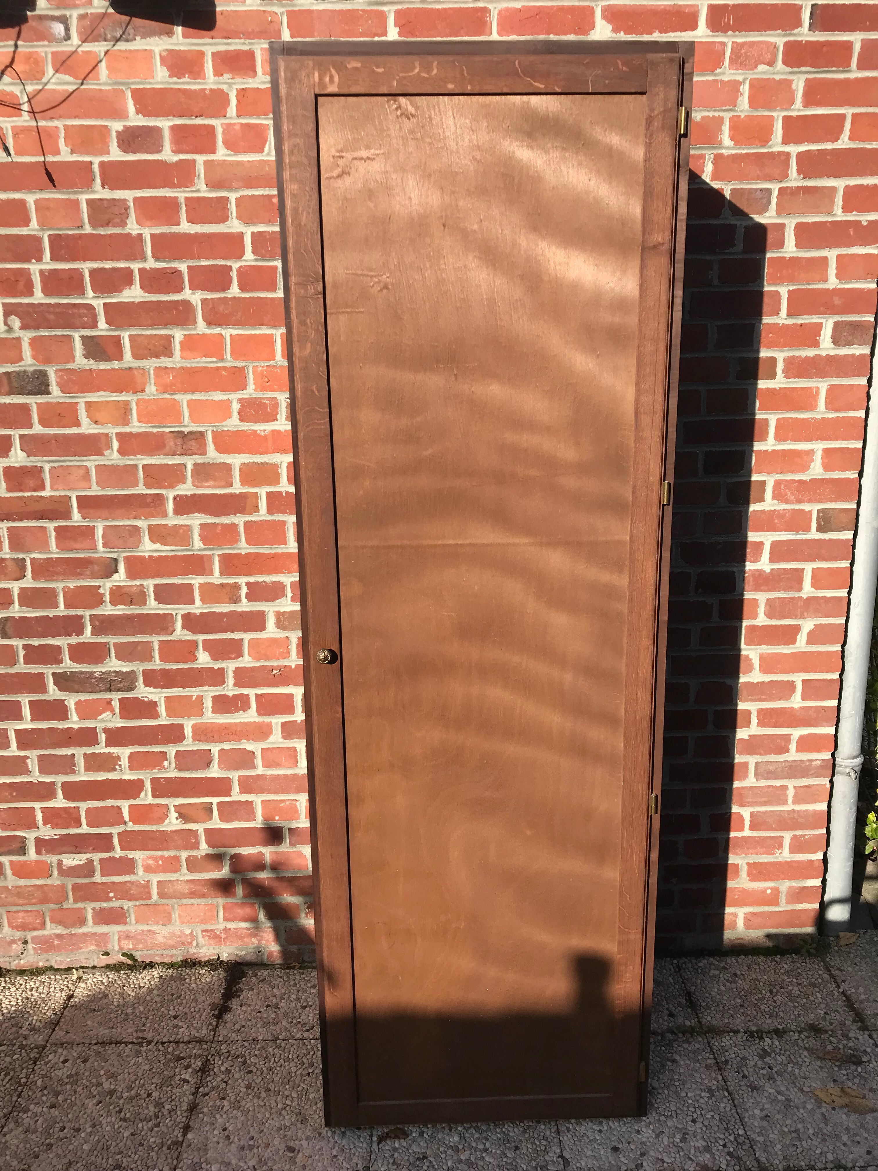 Old wooden boarding school cloakroom
