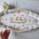 Large oval earthenware dish from Martres Tolosane, “Moustiers” model