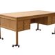 Bureau Scandinave en Chêne Double Face des 1960,  Suède