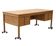 Bureau Scandinave en Chêne Double Face des 1960,  Suède